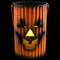 3 Piece Black & Orange Metal Pumpkin Lantern Halloween Decoration Set